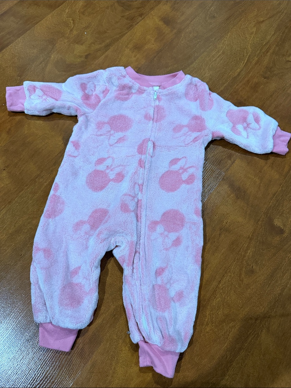 Cozy Pink Fleece Footed One-Piece for Kids